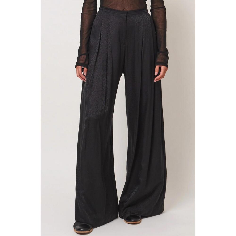 NEW RAQUEL ALLEGRA trapeze pants in black